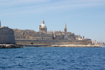 Fototapeta na wymiar La Valetta, Malta von Süden