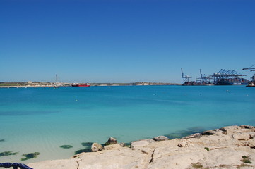 Obraz premium Hafenanlagen auf Malta