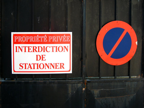 interdiction de stationner