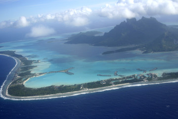 bora bora vue du ciel