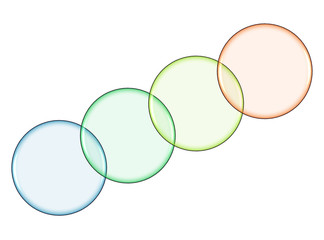 logo cercles pastels