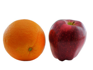 orange and apple