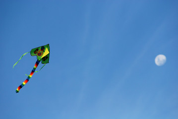 flying to the moon – kite flying