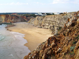 Photo sur Plexiglas Plage de Marinha, Algarve, Portugal plage de tonneau