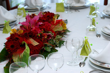 bouquet,centre de table,fleurs,decoration,