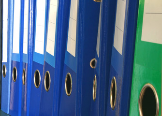 row of a4 files