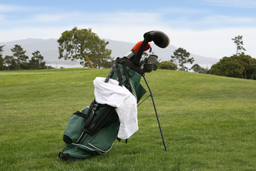 golf bag on course