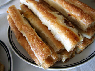 pastry rolls with cheese