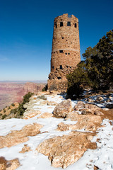 Fototapeta na wymiar tower grand canyon portrait