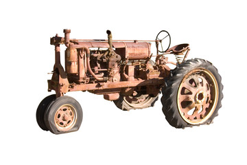 Fototapeta na wymiar retired farm tractor