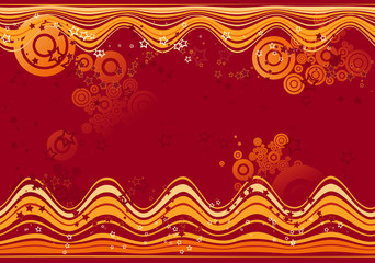 red background, vector