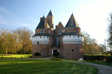 Fototapeta na wymiar chateau médiéval de rambures