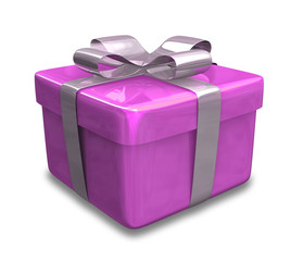 pacchetto regalo viola - wrapped gift violet