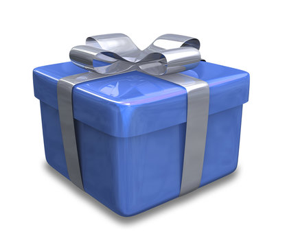 pacchetto regalo blu - wrapped gift blue