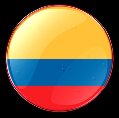 colombia flag button