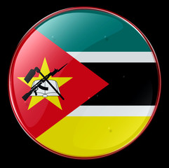 mozambique flag button