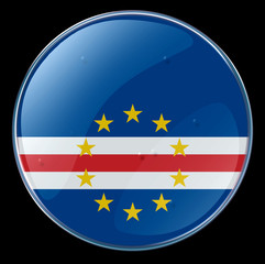 cape verde flag button
