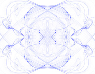 blue fractal - abstract