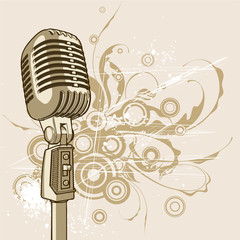 vintage microphone - 3271846