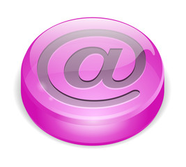 pastille arobase mauve