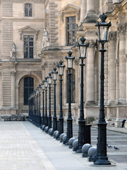 alignement de lampadaire