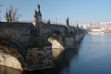 Fototapeta premium charles bridge in the early morning