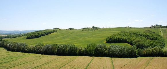 paesaggio da asciano, crete senesi