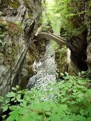 Cercles muraux Canyon pont au travers de la gorge