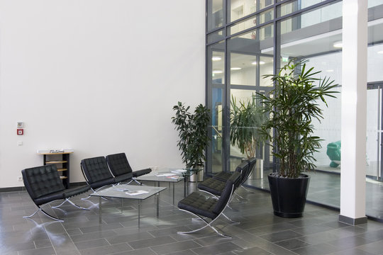 lobby of a modern office building