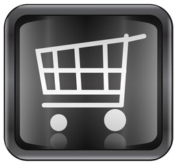 shopping cart button. (with clipping path)