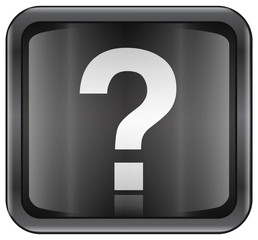 question symbol icon. (with clipping path)