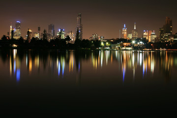 Naklejka premium melbourne by night