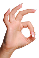 ok gesture.
