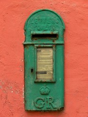 old irish post box