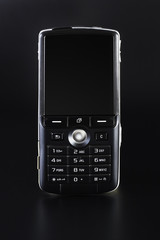 mobile phone (isolated on black)