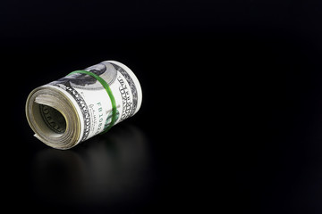 money roll with blank space