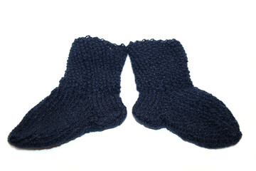 blaue babysocken