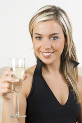 the glass and the blond