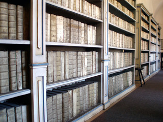 library with ancient books