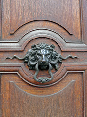 lion aux deux serpents dans la gueule.