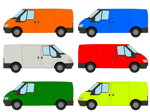 colorful vans illustration