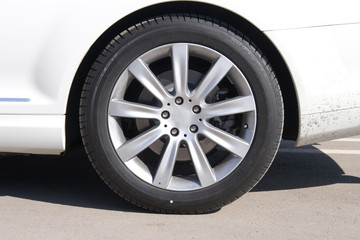car wheel front view