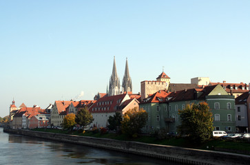 Obraz premium regensburg jesienią