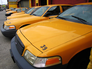 Obraz na płótnie Canvas taksówki