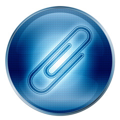paper clip icon. (with clipping path)