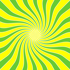 spirale jaune et verte