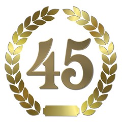 goldener lorbeerkranz 45 jahre