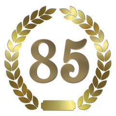 goldener lorbeerkranz 85 jahre