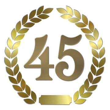 goldener lorbeerkranz 45 jahre