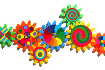 colorful gears